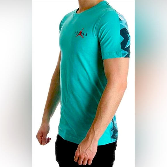 Nike Jordan Retro T-Shirt (655836-405) Light Green Men’s Sz Medium #6 - Picture 4 of 8